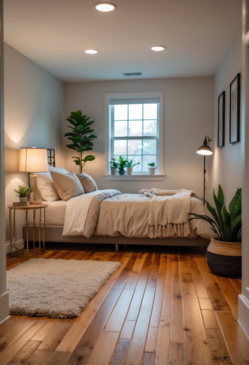 Incorporate warm wood flooring for natural warmth