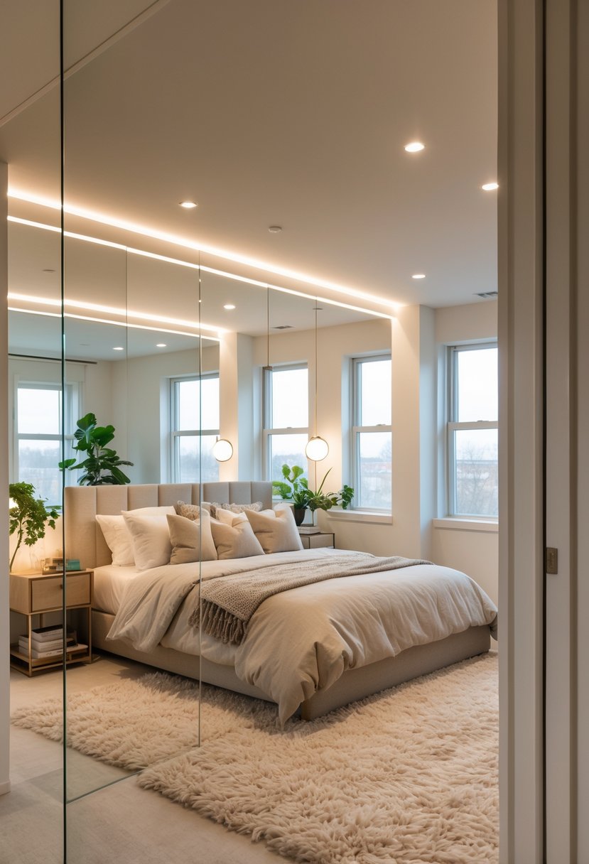 Add mirrors to create a sense of openness and brightness