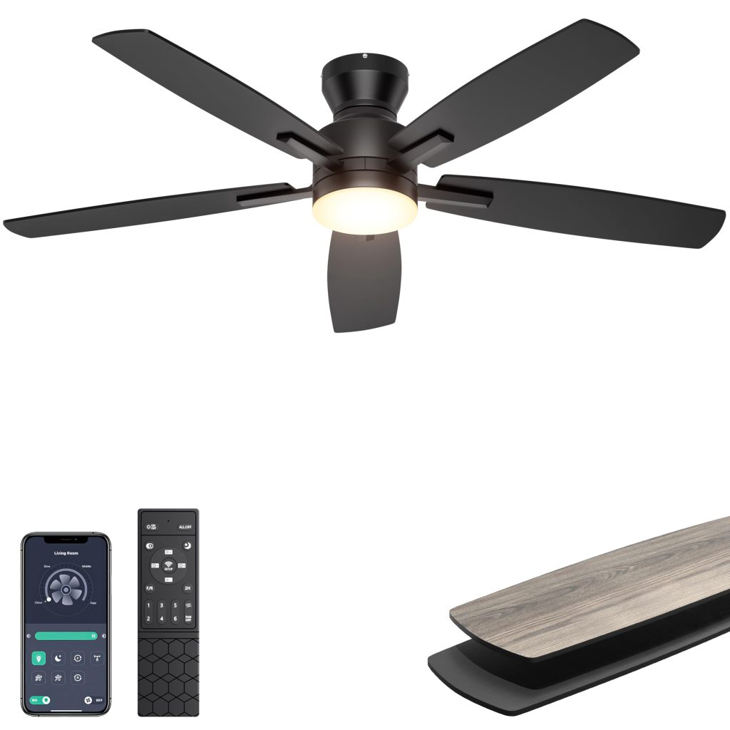 Ohniyou 52″ Ceiling Fan with Light