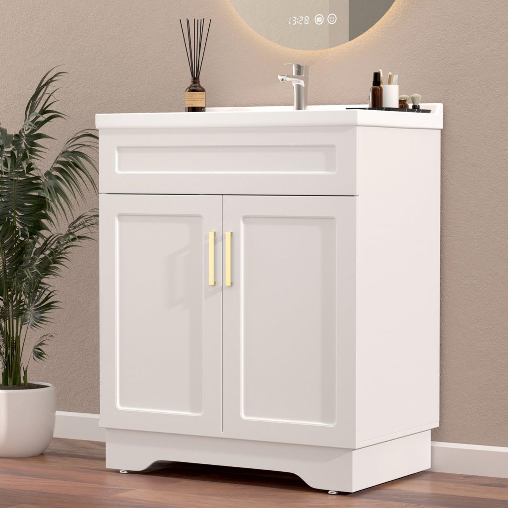 Ymise 32-Inch Bathroom Vanity with Ceramic Sink